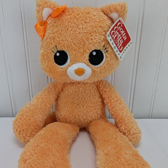 Gund Other - Gund Jeepers Peepers Cat Orange Plush 14" Stuffed Animal 320603 Girl Kitty Tags